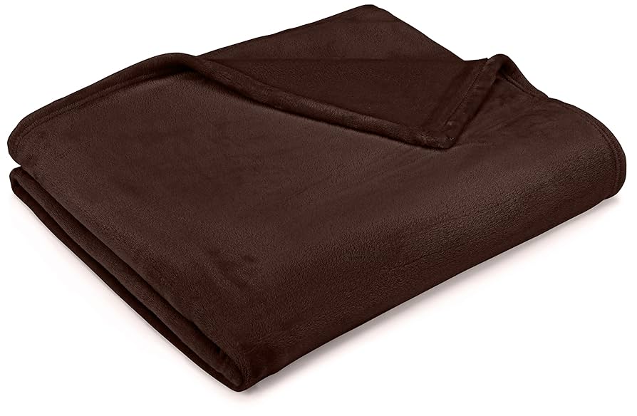 Amazon｜Pinzon ベルベットプラッシュ ベッドブランケット Throw